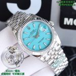 Clean Factory Rolex Datejust 3235 Movement 41mm Blue Face SS Jubilee Band Watch